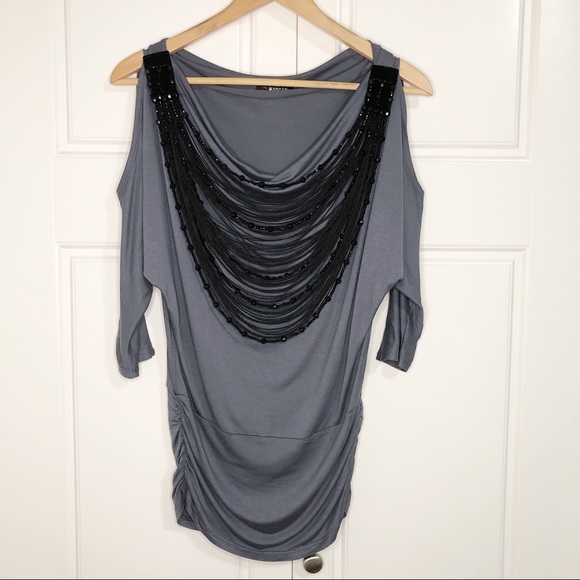 Morgan De Toi Women Cold Shoulder Details Dress - Picture 1 of 8